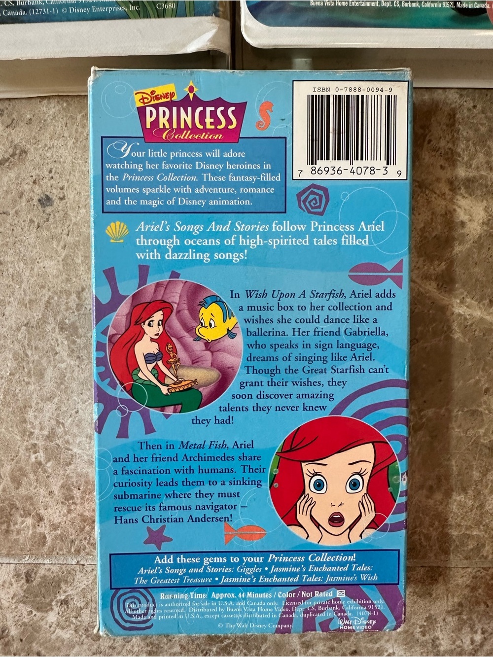 Disney Ariel The Little Mermaid VHS Collection - Picture 8 of 13
